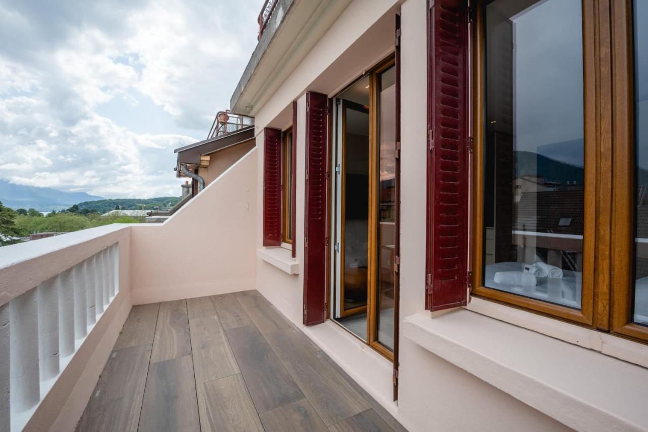Le Nid Du Favre I - Charming Studio With Stunning Lake View アヌシー エクステリア 写真